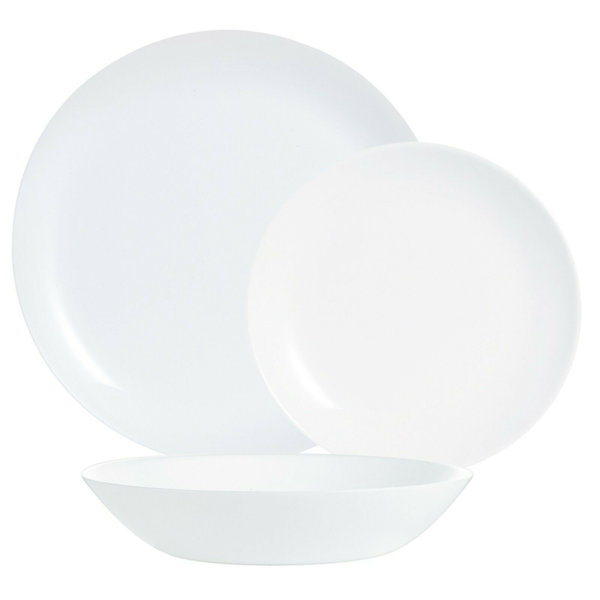 Luminarc Tempered Glass Dinnerware Set of 30 Wayfair.co.uk